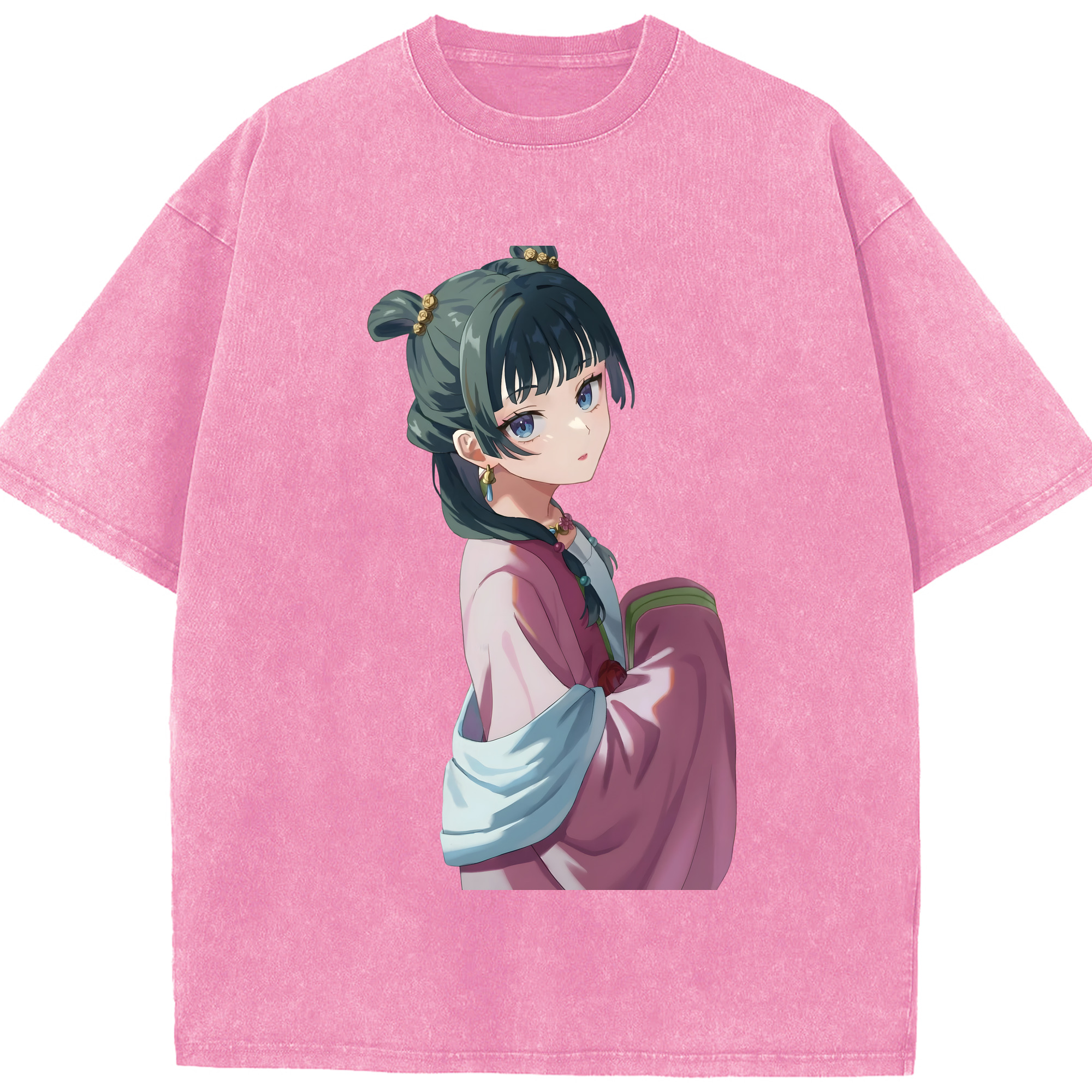 （画像用） 薬屋のひとりごと The Apothecary Diaries 綿100% ヴィンテージ風 半袖Tシャツ（フロントプリント）